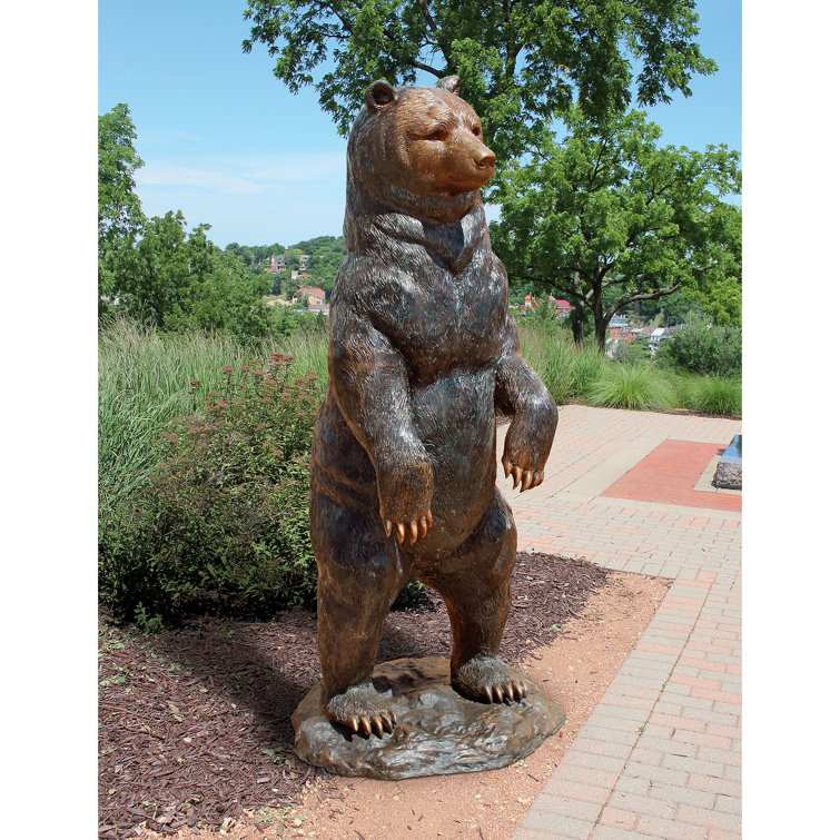 Design Toscano Standing Black Bear Garden Statue | Wayfair